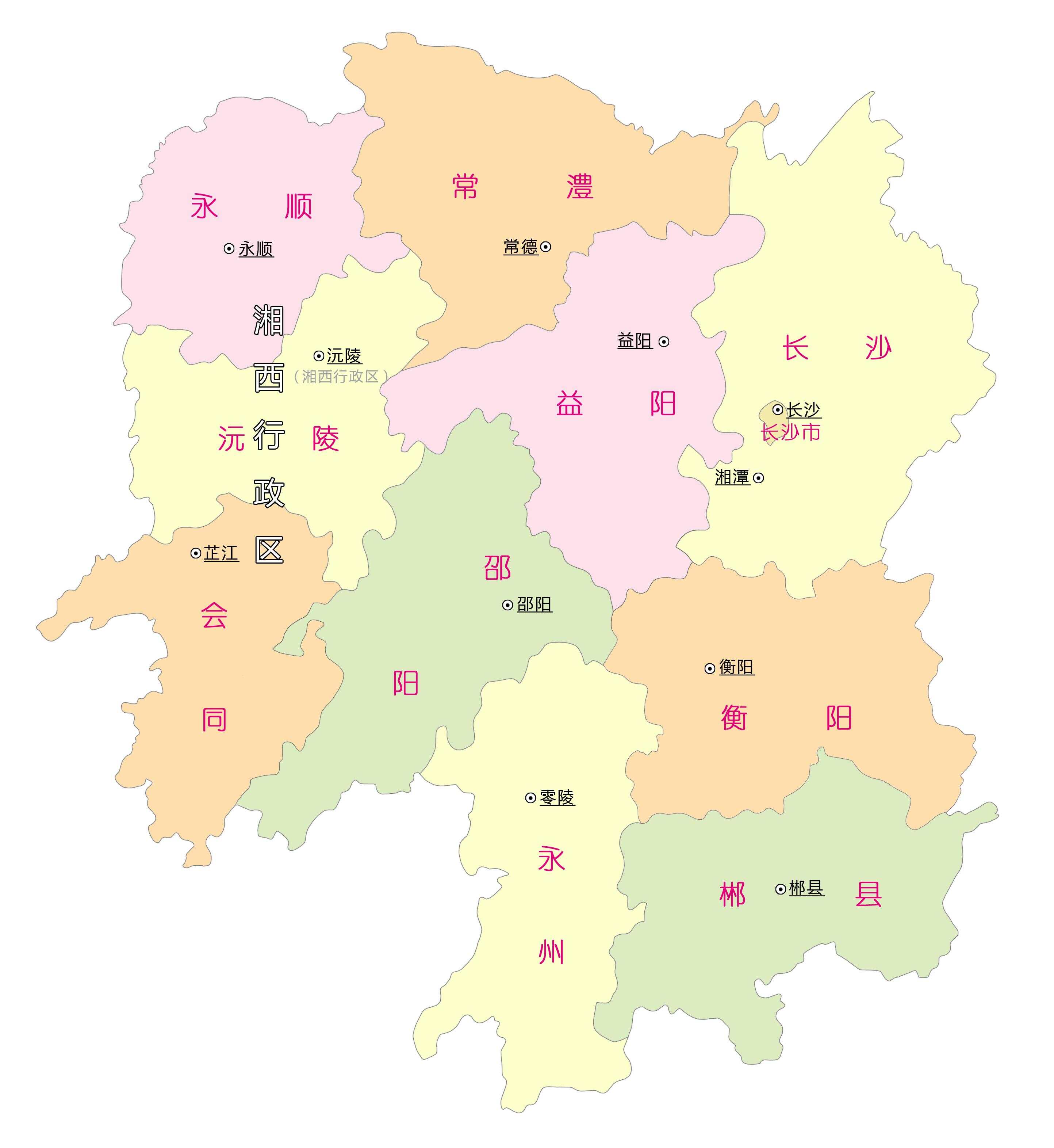 湖南省最新行政区划概览