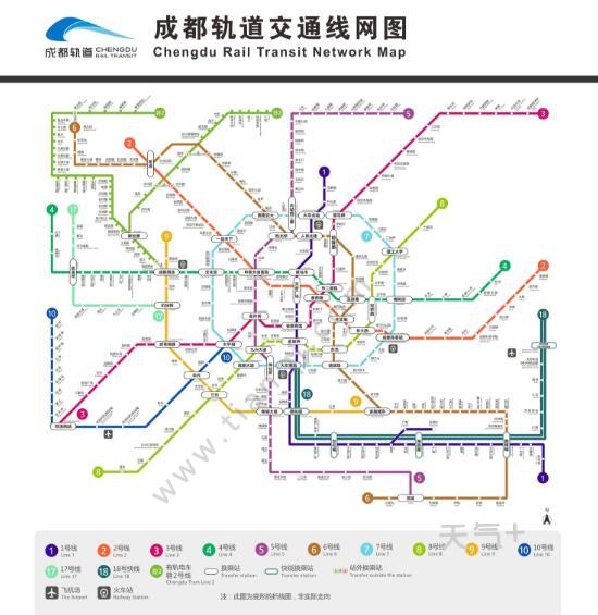 成都地铁线路图最新版