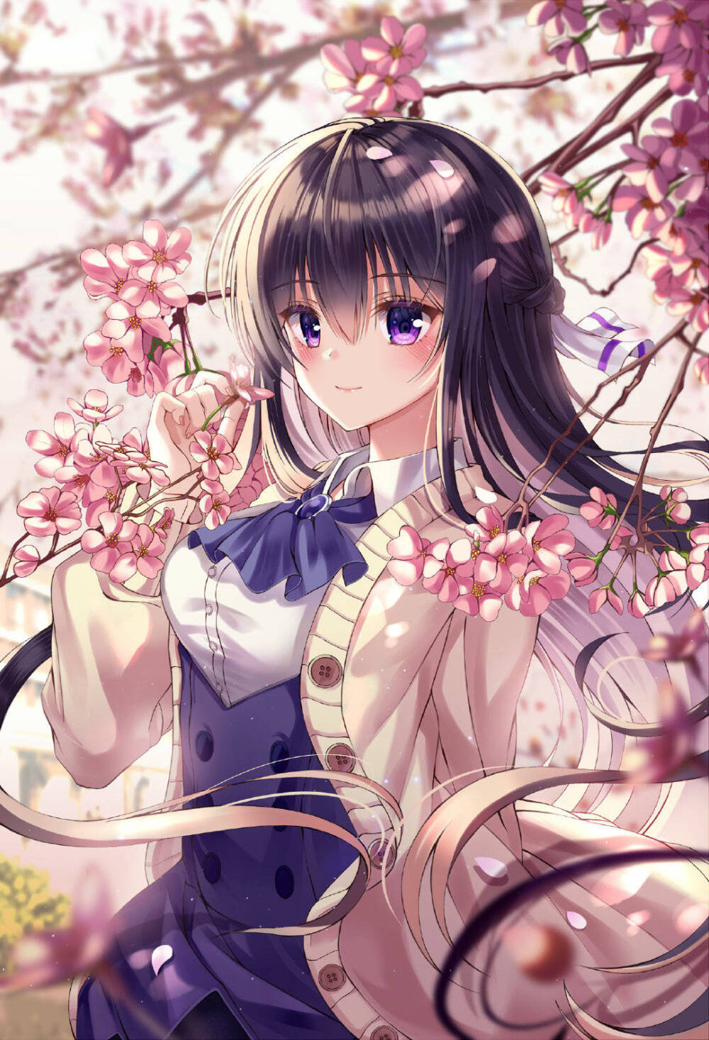 最新动漫女，自然美景的心灵之旅体验